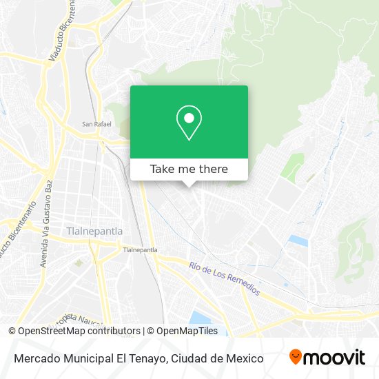 Mapa de Mercado Municipal El Tenayo