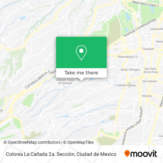 Mapa de Colonia La Cañada 2a. Sección