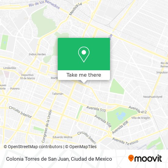 Mapa de Colonia Torres de San Juan
