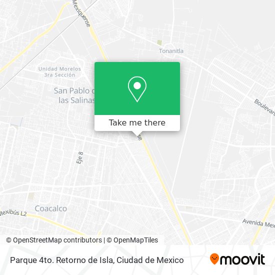 Mapa de Parque 4to. Retorno de Isla
