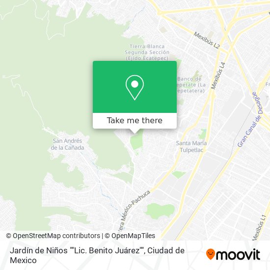 Jardín de Niños ""Lic. Benito Juárez"" map