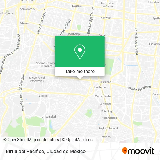 Birria del Pacífico map