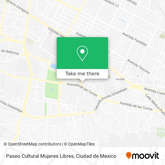 Mapa de Paseo Cultural Mujeres Libres