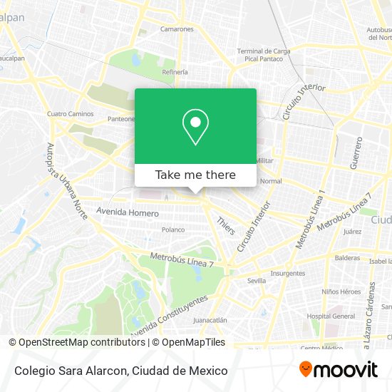 Mapa de Colegio Sara Alarcon