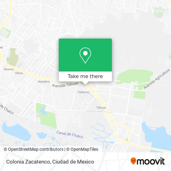 Colonia Zacatenco map