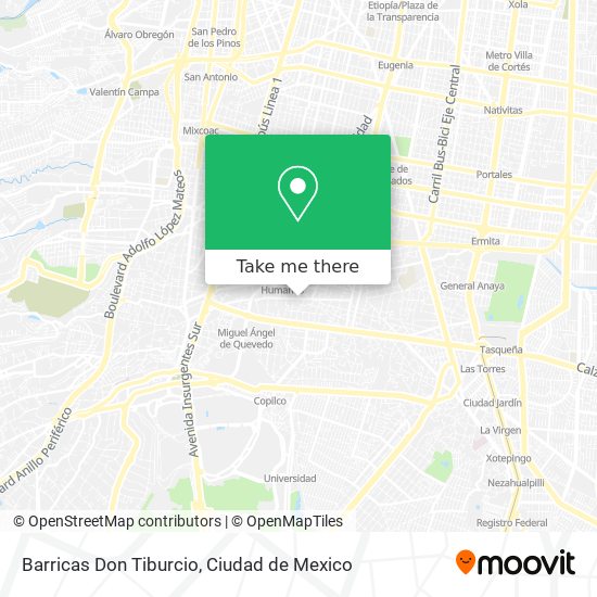 Barricas Don Tiburcio map