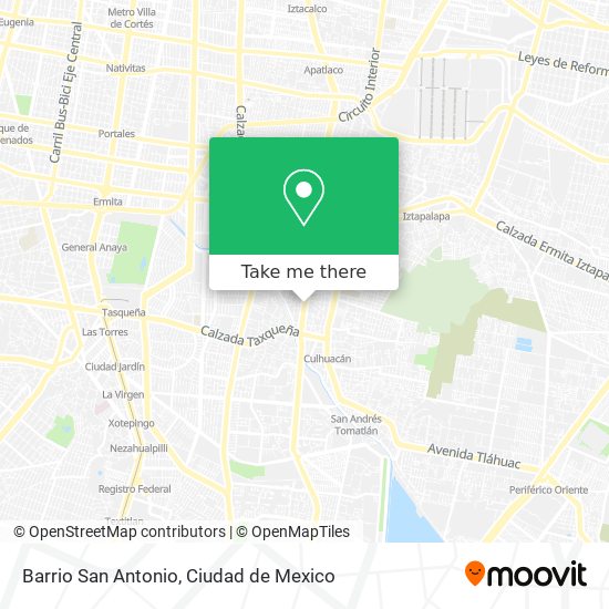 Barrio San Antonio map