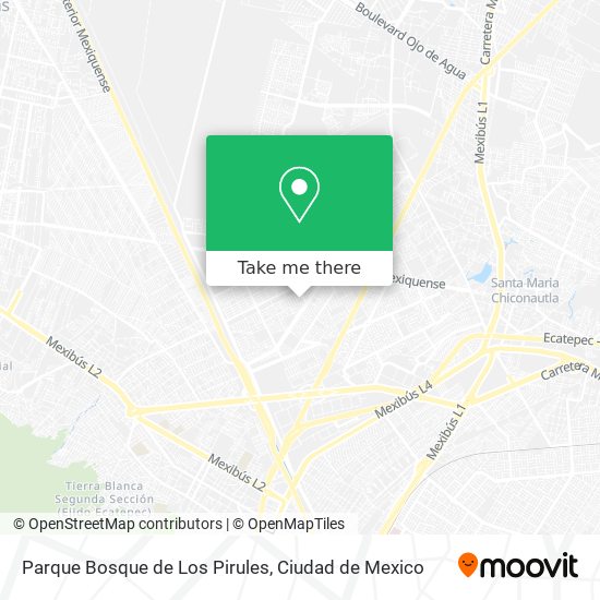 Mapa de Parque Bosque de Los Pirules