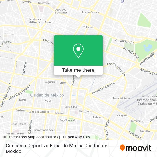 Gimnasio Deportivo Eduardo Molina map