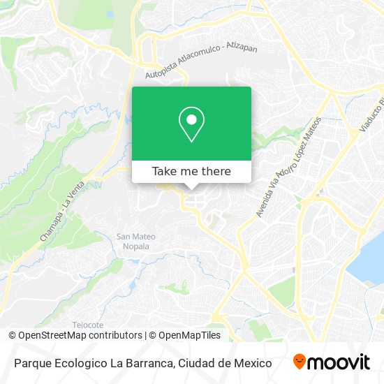 Parque Ecologico La Barranca map