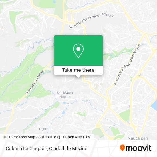 Colonia La Cuspide map