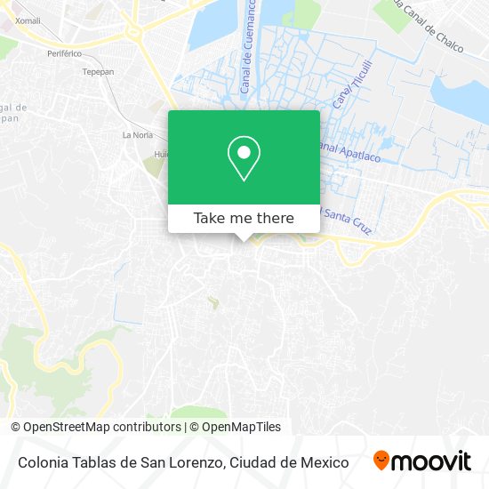 Mapa de Colonia Tablas de San Lorenzo