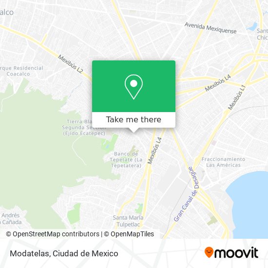 Mapa de Modatelas