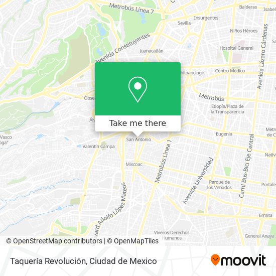 Taquería Revolución map