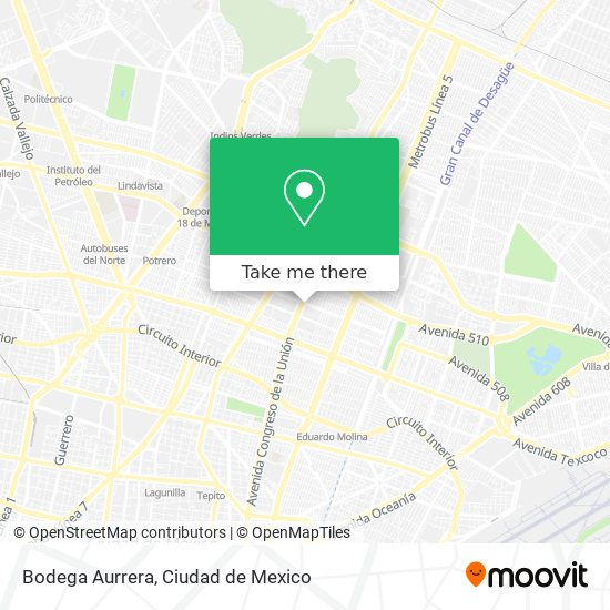 Bodega Aurrera map