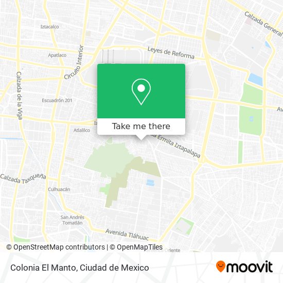 Mapa de Colonia El Manto