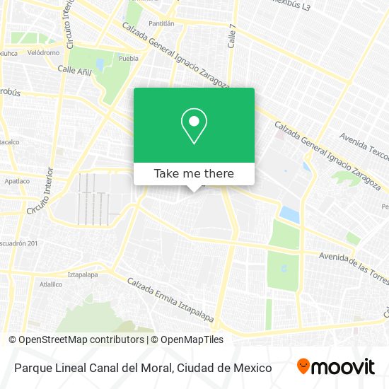 Parque Lineal Canal del Moral map