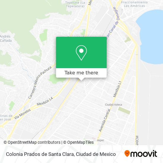 Colonia Prados de Santa Clara map
