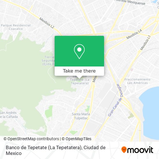 Mapa de Banco de Tepetate (La Tepetatera)