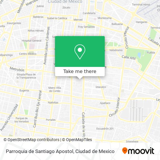 Parroquia de Santiago Apostol map