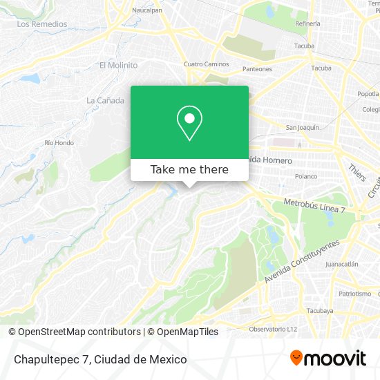 Chapultepec 7 map