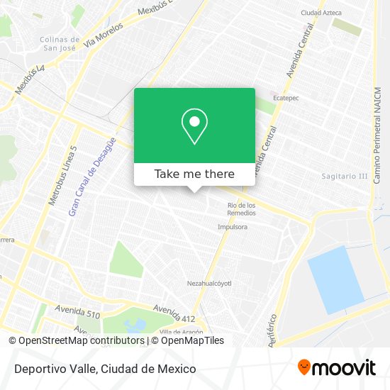 Mapa de Deportivo Valle