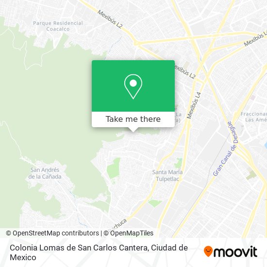 Mapa de Colonia Lomas de San Carlos Cantera