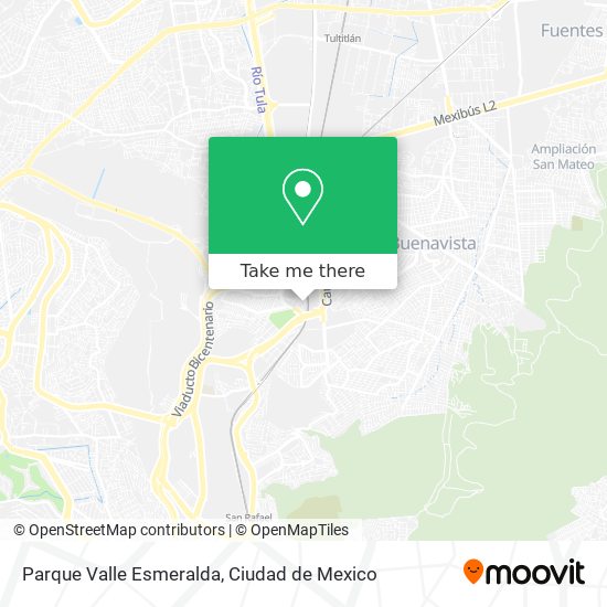 Parque Valle Esmeralda map