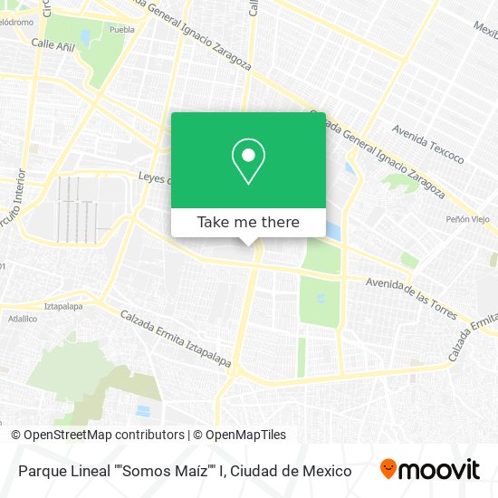 Parque Lineal ""Somos Maíz"" I map