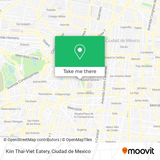 Mapa de Kiin Thai-Viet Eatery