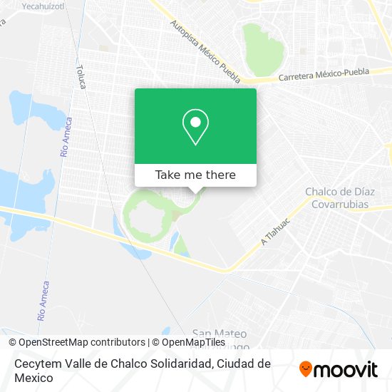 Cecytem Valle de Chalco Solidaridad map
