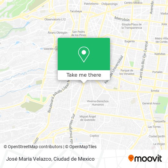 José María Velazco map