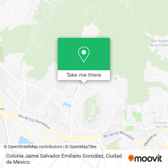 Colonia Jaime Salvador Emiliano González map