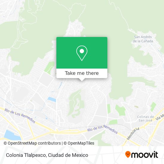 Colonia Tlalpexco map
