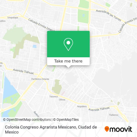 Colonia Congreso Agrarista Mexicano map
