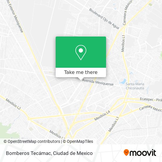 Mapa de Bomberos Tecámac