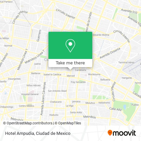 Mapa de Hotel Ampudia