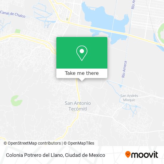 Colonia Potrero del Llano map