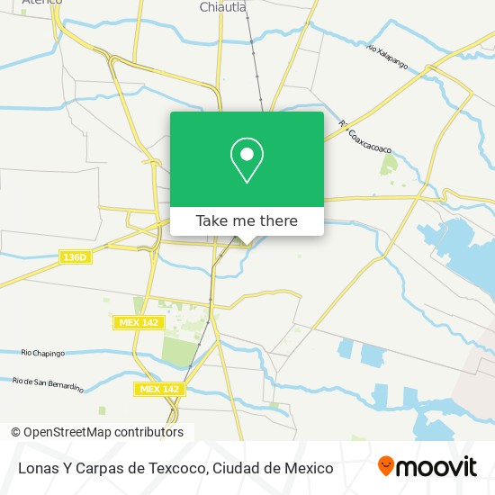 Mapa de Lonas Y Carpas de Texcoco