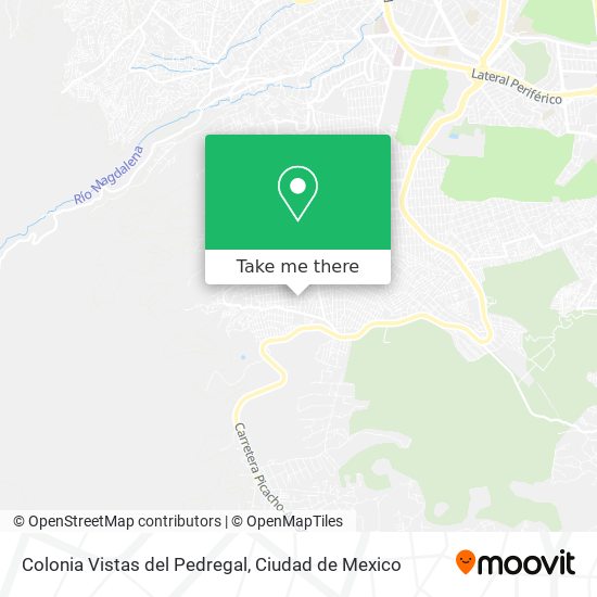 Mapa de Colonia Vistas del Pedregal
