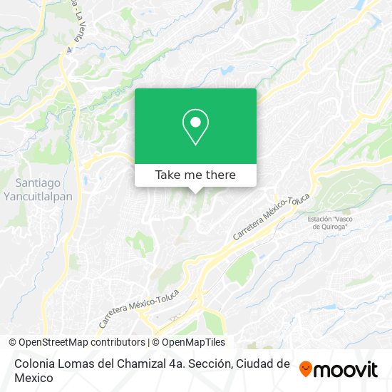 Colonia Lomas del Chamizal 4a. Sección map