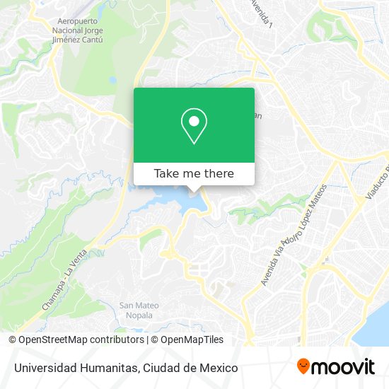 Mapa de Universidad Humanitas
