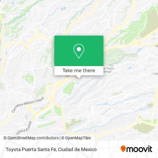 Toyota Puerta Santa Fe map