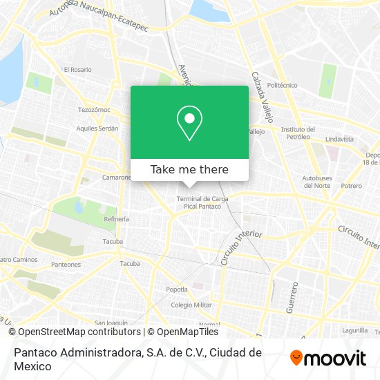 Pantaco Administradora, S.A. de C.V. map