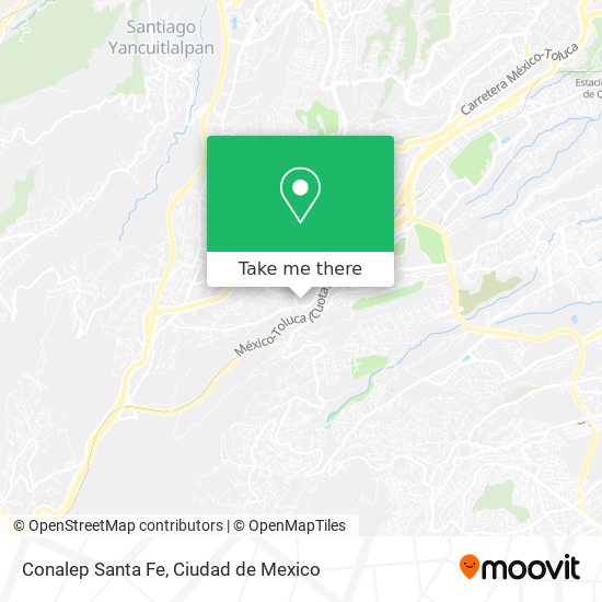 Conalep Santa Fe map