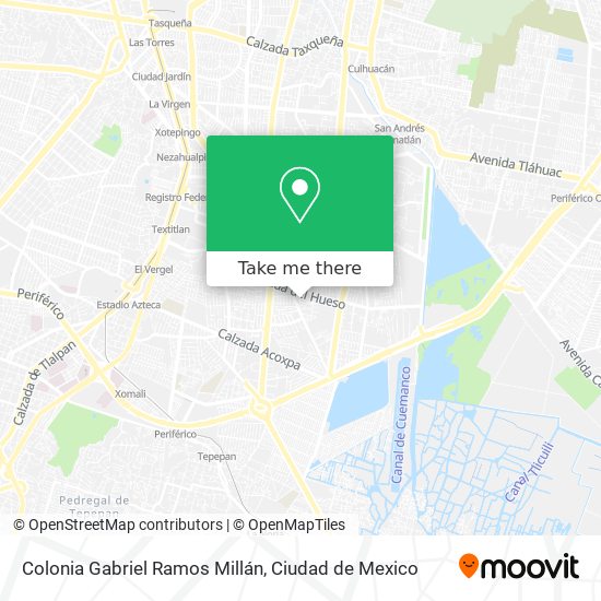 Mapa de Colonia Gabriel Ramos Millán