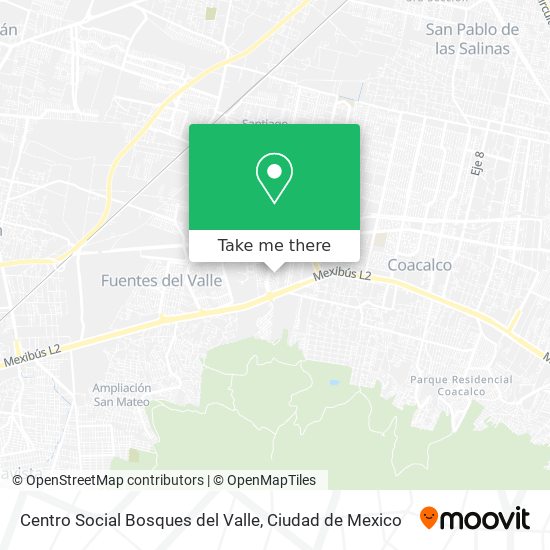 Centro Social Bosques del Valle map