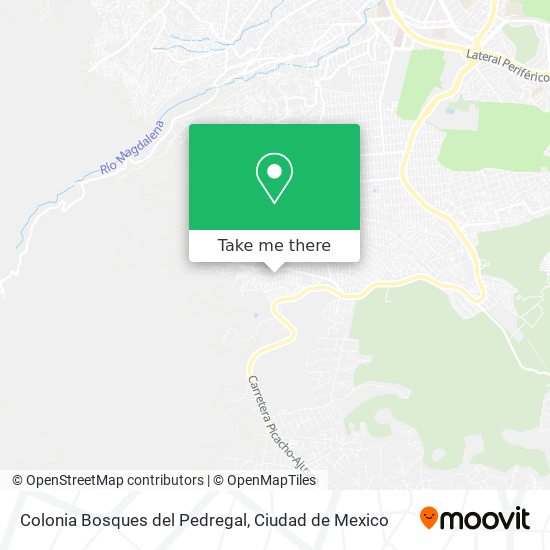 Colonia Bosques del Pedregal map