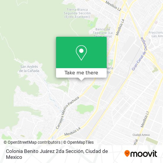 Colonia Benito Juárez 2da Sección map