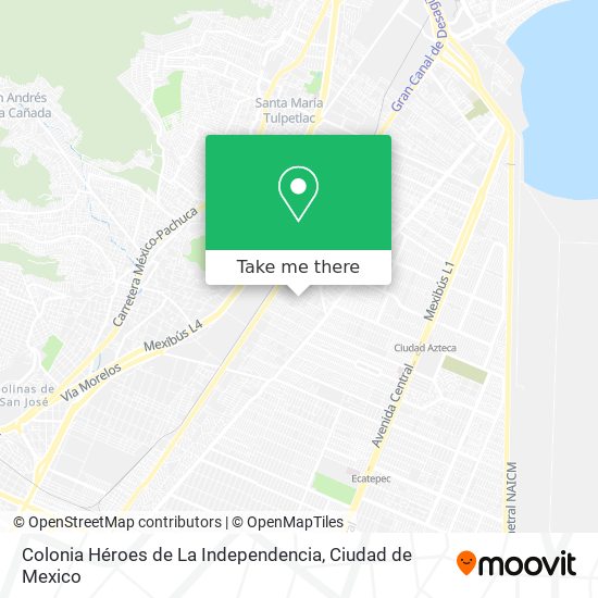 Mapa de Colonia Héroes de La Independencia